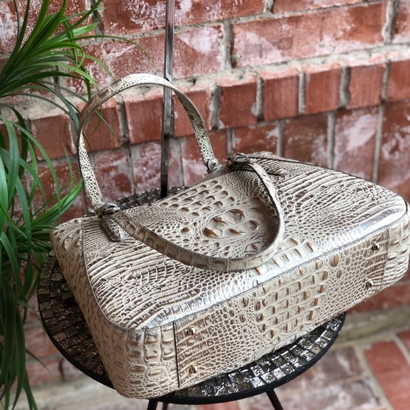 Brahmin Adina Tote Silver Birch+ Suri Wallet NWT - Picture 5 of 8